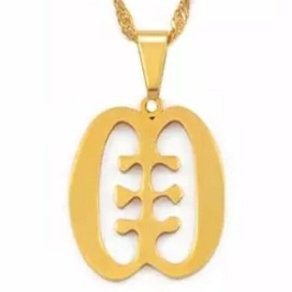 ESE NE TEKREMA The Teeth and The Tongue Adinkra Symbol Fashion Jewelry - Picture 1 of 2